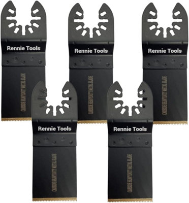 Rennie Tool Company Rennie Tools Pack Of 10 X 35mm Wide Heavy Duty Carbide Oscillating Multitool Blades For Hard MetalsStainless Steel Etc from B&Q