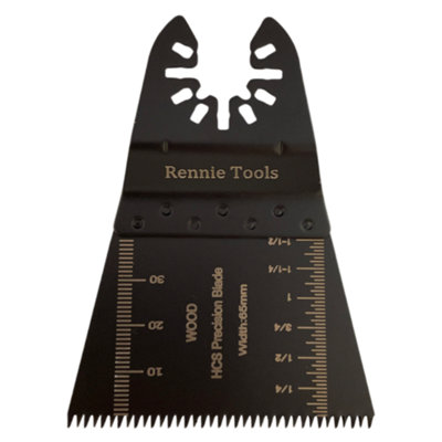 Rennie Tool Company Rennie Tools 65mm Wide Coarse Cut Oscillating Multi Tool Blade For WoodPlasticsDrywall Etc. Universal Fitting Multitool from B&Q