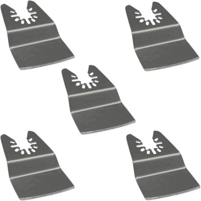 Rennie Tool Company Rennie Tools Pack Of 5 X 50mm Wide Scraper Blades/oscillating Multitool Blades For Scraping Removing Paint Adhesive Sealant from B&Q