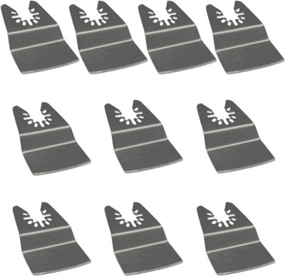 Rennie Tool Company Rennie Tools Pack Of 10 X 50mm Wide Scraper Blades/oscillating Multitool Blades For Scraping Removing Paint Adhesive Sealant from B&Q