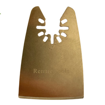 Rennie Tool Company Rennie Tools 52mm Wide Flat Scraper Oscillating Multitool Blade For Scraping Cutting Removing Paint Caulk Adhesive Sealant from B&Q