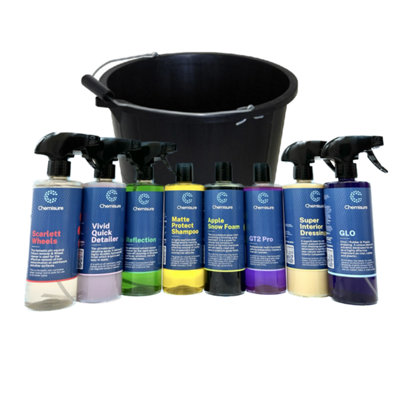 B&Q -  Complete Detailing Range With Bucket (For CarsVansMotorhomesCaravans Etc.)