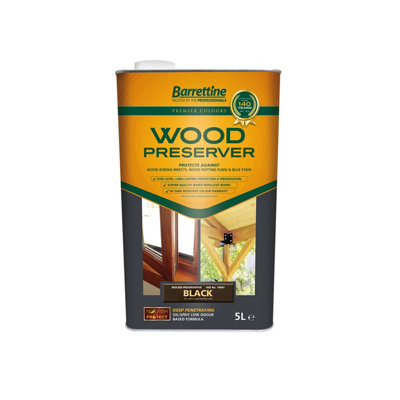 Barrettine Wood Preserver5 LitreBlack from B&Q