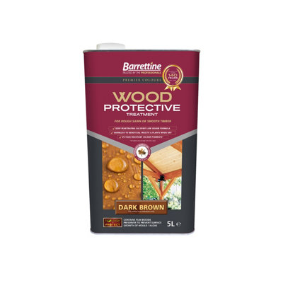 Barrettine Wood Protective Treatment5 LitreDark Brown from B&Q