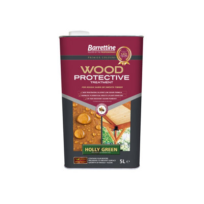 Barrettine Wood Protective Treatment5 LitreHolly Green from B&Q