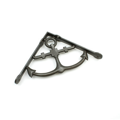 OakcraftsPair Of Cast Iron Anchor Shelf Brackets175mm X 175mm from B&Q