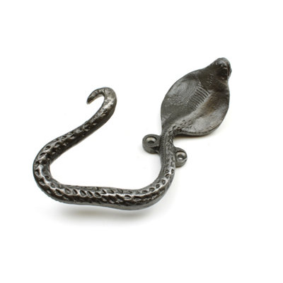 OakcraftsAntique Cast Iron Cobra Snake Design Coat Hook from B&Q