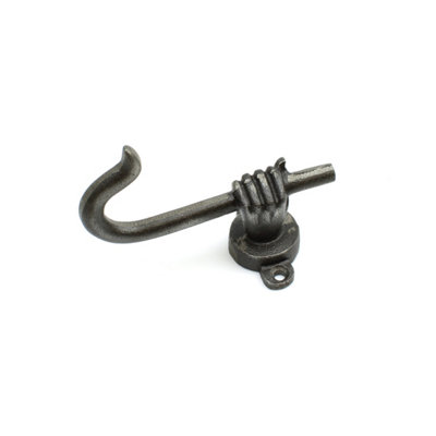 OakcraftsAntique Cast Iron Decorative Hand And Hook from B&Q