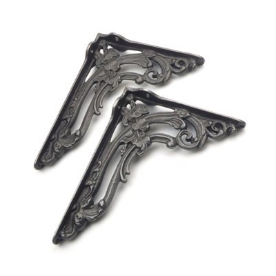 OakcraftsPair Of Victorian Scroll Leaf Shelf Brackets 150mm X 200mm from B&Q