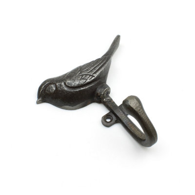 OakcraftsAntique Cast Iron Decorative Single Bird Hook from B&Q