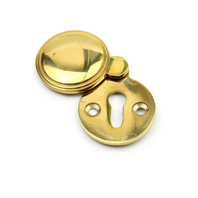  - OakcraftsSolid Brass Keyhole Escutcheon With Cover35mm - Image 3