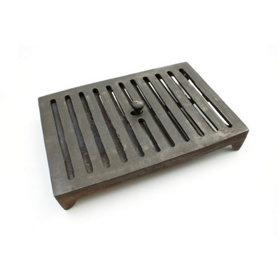 B&Q Oakcrafts - Antique Cast Iron Double Adjustable Sliding Air Vent - 230Mm X 155Mm