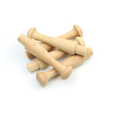 Cherry Shaker Peg 3.5"/90mmPack Of 10 from B&Q