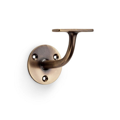 Carlisle Brass Alexander & Wilks Antique Brass Handrail BracketAw750Ab from B&Q