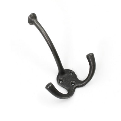 OakcraftsAntique Cast Iron Flat Top Triple Hook125mm from B&Q