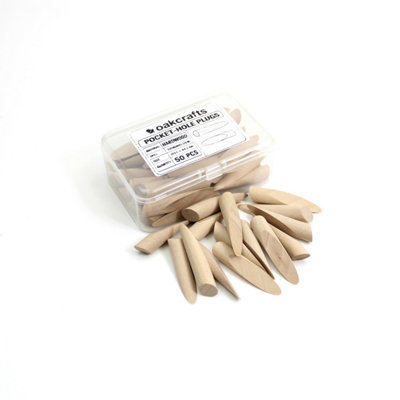 3/8"" Hardwood Pocket Hole Plugs - Box of 50 - Wooden Pocket Screw Hole Covers - Image 3