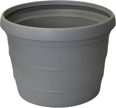 Trifibre Large Outdoor Planter 86Cm 275L Rotomoulded Heavy Duty Plastic Plant PotKensington Concrete from B&Q