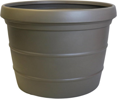 Trifibre Large Outdoor Planter 86Cm 275L Rotomoulded Heavy Duty Plastic Plant PotKensington Clay from B&Q