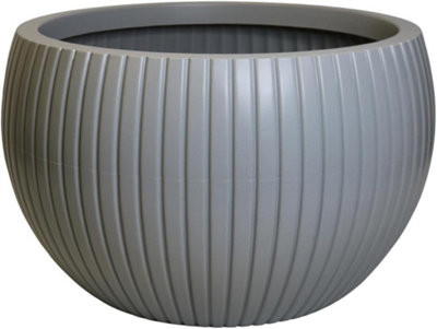 Trifibre Large Outdoor Planter 83Cm 175L Rotomoulded Heavy Duty Plastic Plant PotWindsor Concrete from B&Q