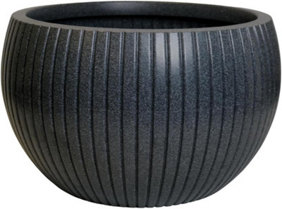 Trifibre Large Outdoor Planter 83Cm 175L Rotomoulded Heavy Duty Plastic Plant PotWindsor Granite from B&Q