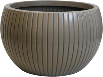 Trifibre Large Outdoor Planter 83Cm 175L Rotomoulded Heavy Duty Plastic Plant PotWindsor Clay from B&Q