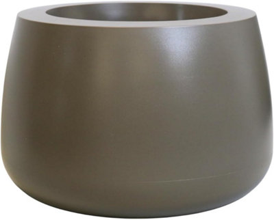 Trifibre Outdoor Planter 57.5Cm 44L Rotomoulded Heavy Duty Lightweight Plastic Plant PotHardwick Clay from B&Q
