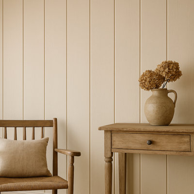  - Wide Tongue & Groove Wall Panel600 (H) X 2400 (W) X 12mm (D) Single PanelPanels By SofiaPaintable Wood Panelling