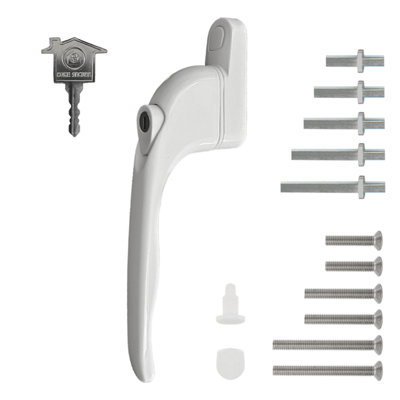 Home Secure Universal Upvc Window Handle Multi-SpindleWhite from B&Q