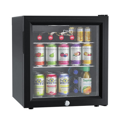 B&Q -  Dmd 50L Glass Mini Fridge With Lock