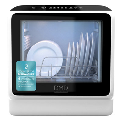 Dmd Collective Mini Countertop Dishwasher 5L Water Tank 6 Wash Programs Portable - Image 3