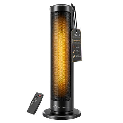 Dmd Collective 20 Inch Ceramic Tower Heater With Remote & 9Hr Timer 2000W - Image 5