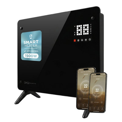 Dmd Collective Black Smart Glass Panel Heater – Fast, Silent & Energy-Efficient - 1500W - Image 6