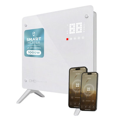 Dmd Collective Smart Glass Panel Heater With Wi-Fi Control White 1000W - Image 6