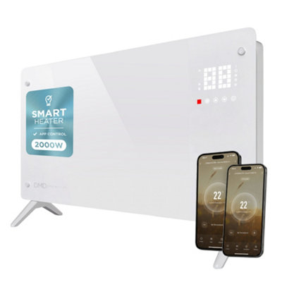 Dmd Collective White Smart Glass Panel Heater – Fast, Silent & Energy-Efficient - 2000W - Image 6