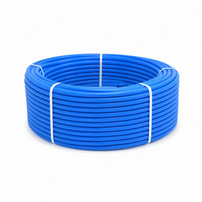 B&Q -  20mm Mdpe Pipe Mains Water Supply Medium Density Polyethylene Blue Water Pipe Underground (100M)