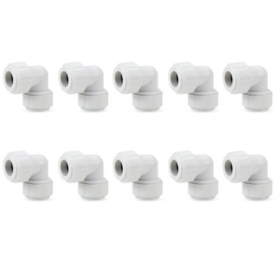 Lavaplumb 15mm Pushfit Elbow White10 Pack from B&Q