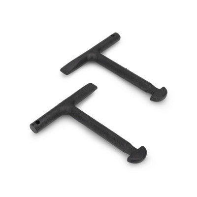 Lavaplumb Manhole Cover Lifting Keys Pair 125Mm Cast Iron Black