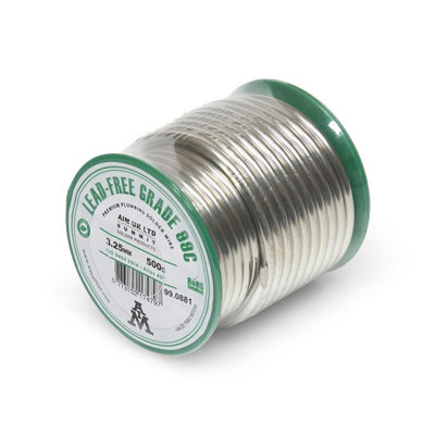 LavaPlumb Lead-Free Solder Wire 500G 3.25mm For Copper Pipe Plumbing from B&Q