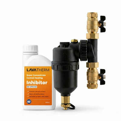 Lavatherm 22mm Magnetic Filter & 500Ml Central Heating Inhibitor Pack from B&Q