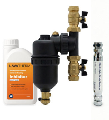 Lavatherm Ultimate Boiler Pack 22mm Boiler Magnetic Filter15mm Scale Reducer And 500Ml Central Heating Inhibitor from B&Q
