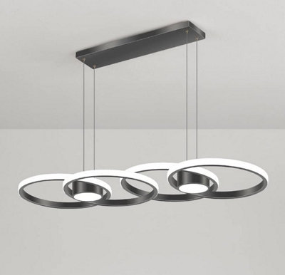 Modern Led Pendant Light Modern Pendant Black Chandeliers Hanging Lights from B&Q