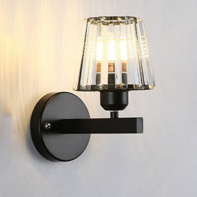 Wall Light Sconce Fixture Led E27 Lighting For Bedside Black Wall Lamp from B&Q