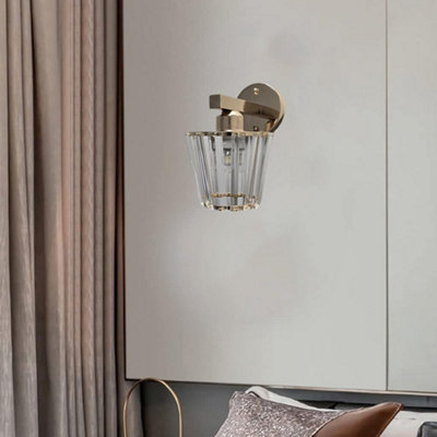 Wall Light Sconce Fixture Led E27 Lighting For Bedside Gold from B&Q