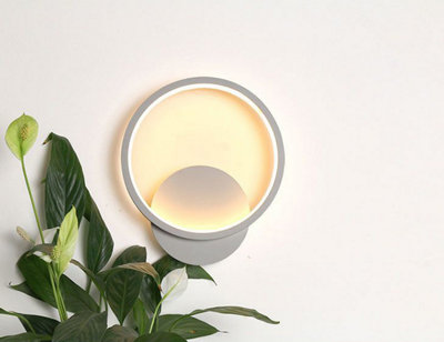  - Wall Light Indoor Modern Wall Lamp Minimalist Round Sconces Wall Led White