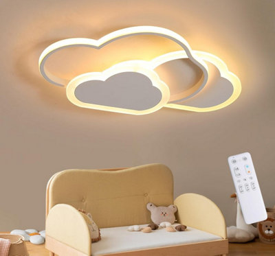 B&Q Ceiling Lamp With Remote Control Led Ceiling Lamp Cloud White