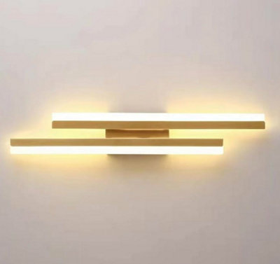  - Led Wall Light 28W Brushed Gold Warm White Indoor Wall Lamp