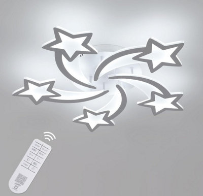 Led Ceiling LightDimmable Ceiling Light With Remote Control 70Cm White from B&Q