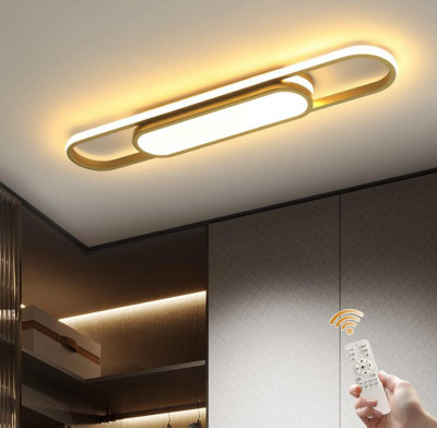 Ceiling Lights  Led Flush Mount Gold Acrylic Linear Chandelier 70Cm from B&Q