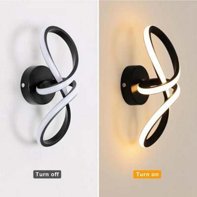  - Modern Led Ceiling Light 30 Cm Black 3 Color Lights