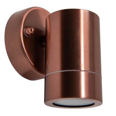 Outdoor Adjustable Wall Light Gu10 Copper 12Cm Waterproof from B&Q